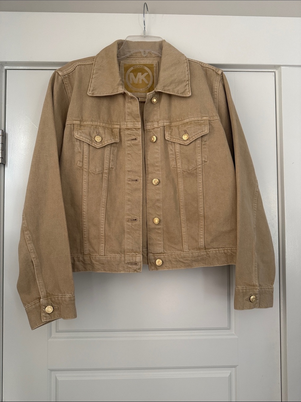 Michael Kors Beige/Tan Casual Denim Jacket